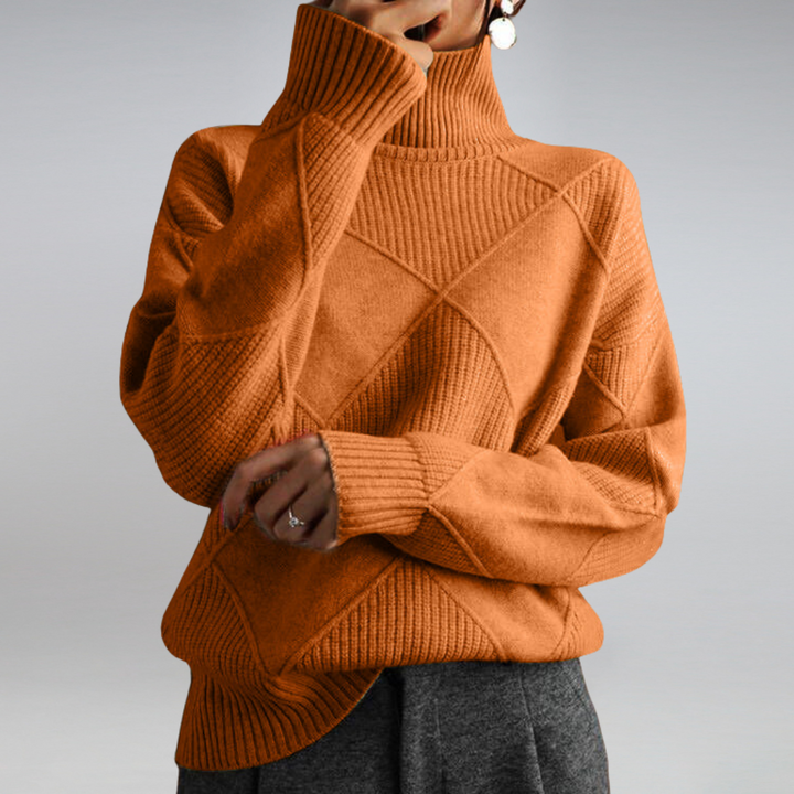 Amalia - Maglione dolcevita in morbido cashmere