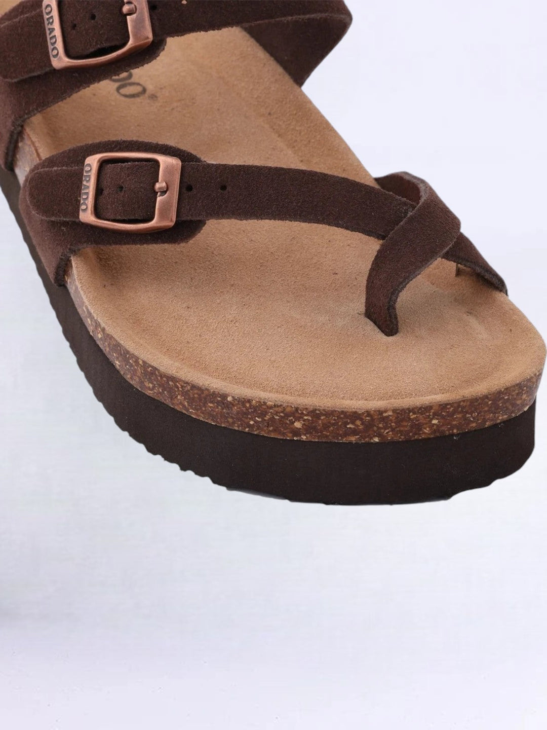 Orado™ | Sandali Slide in Camoscio con Plantare in Sughero
