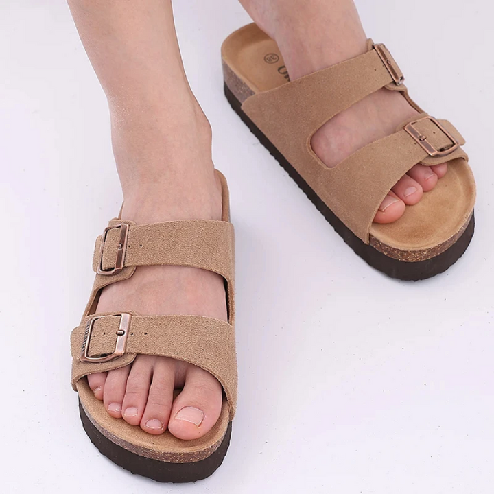 Chiara™ | Sandali Platform con Plantare Morbido in Sughero